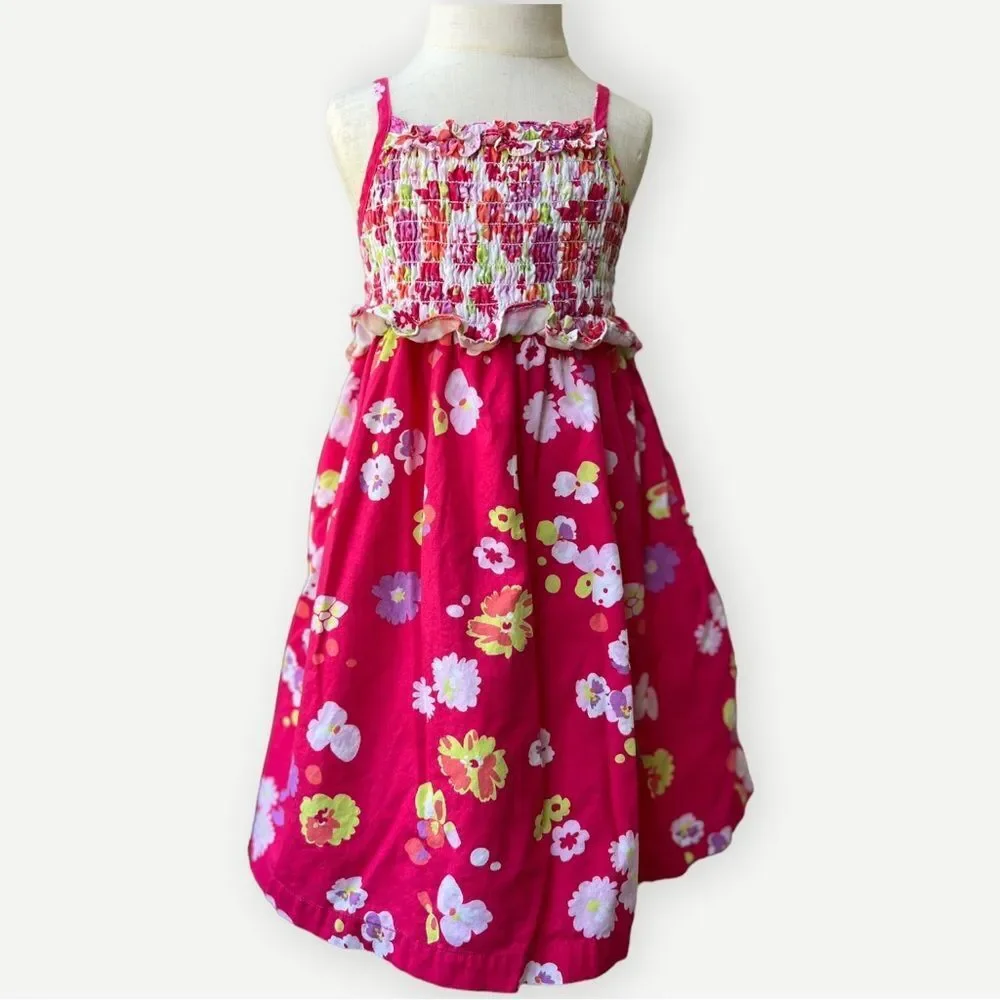 Penelope Mack Girls Toddler Kids Sleeveless Tank Sun Ruffle Detail Dress. 4. 4T.